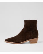 Dollies Choc Suede Ankle Boots