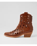 Eelia Cognac Leather Ankle Boots