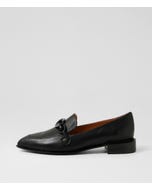 Elliotts Black Leather Loafers