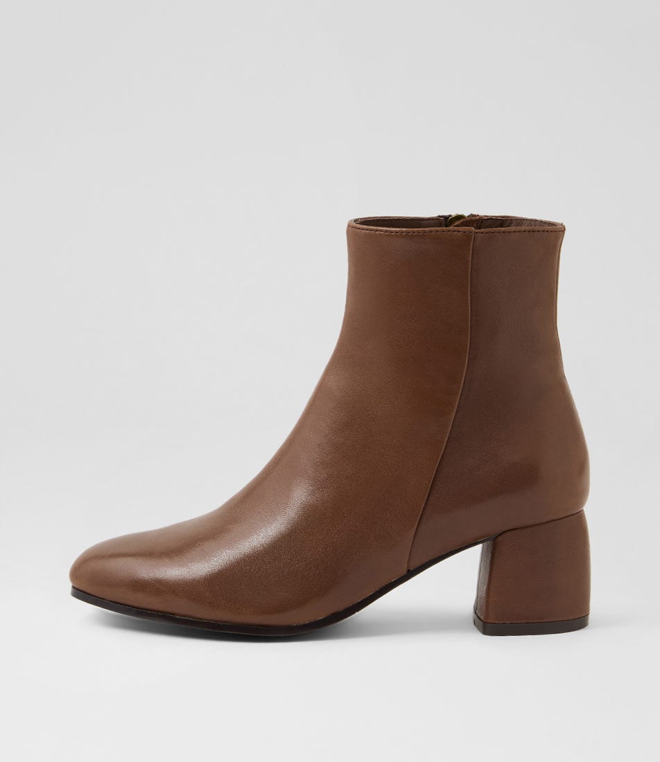 Felton Whiskey Leather Ankle Boots