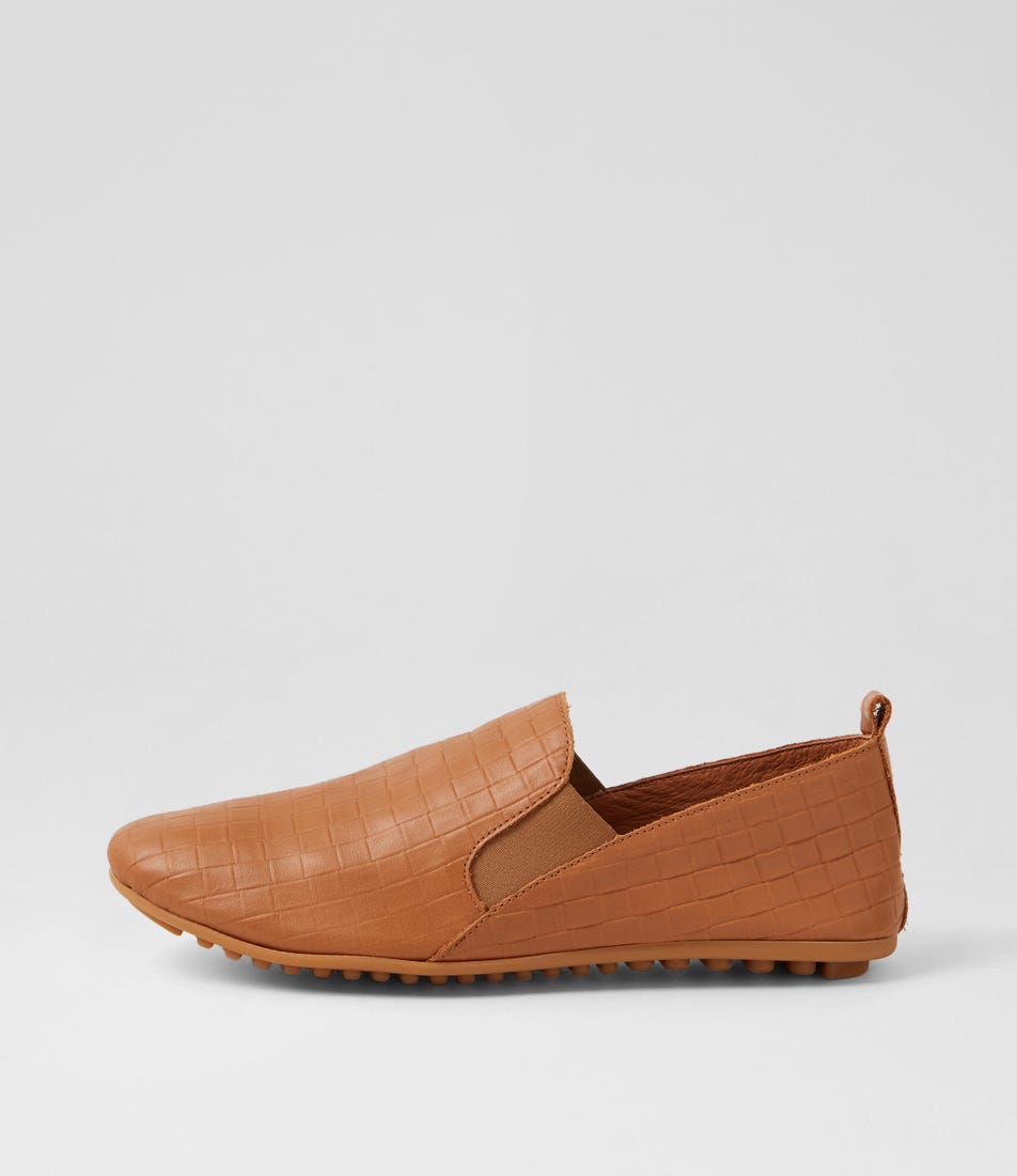 Bescaras Tan Leather Loafers