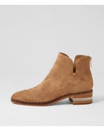 Folsoms Light Choc Natural Suede Ankle Boots