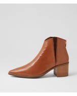 Flukas Cognac Polish Leather Chelsea Boots