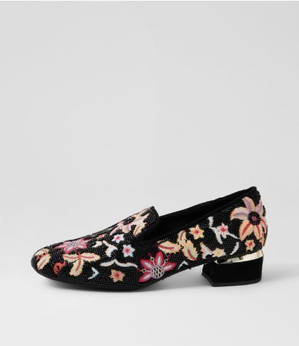 Gelisha Black Multi Loafers