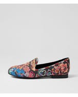 Giggly Black Multi Loafers