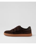 Hayea Choc Suede Leather Sneakers