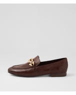 Ilysa Choc Polish Leather Loafers