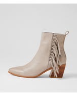 Joday Smoke Leather Ankle Boots