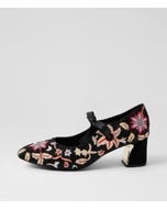 Jianne Black Multi Heels