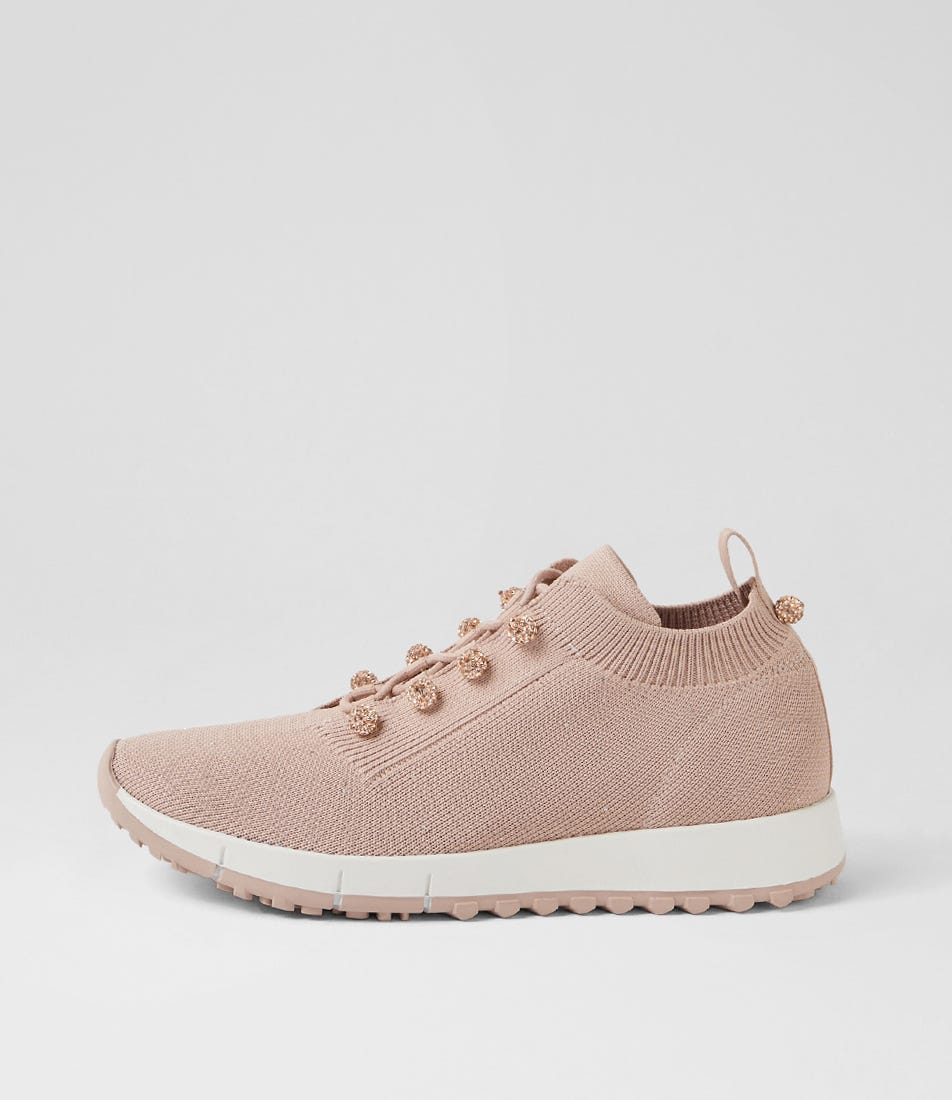 Jeliza Nude Knit Sneakers