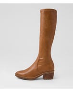 Langsat Tan Stretch Knee High Boots