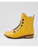 Lemuel Yellow Multi Leather Ankle Boots