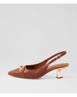 Littany Tan Leather Heels