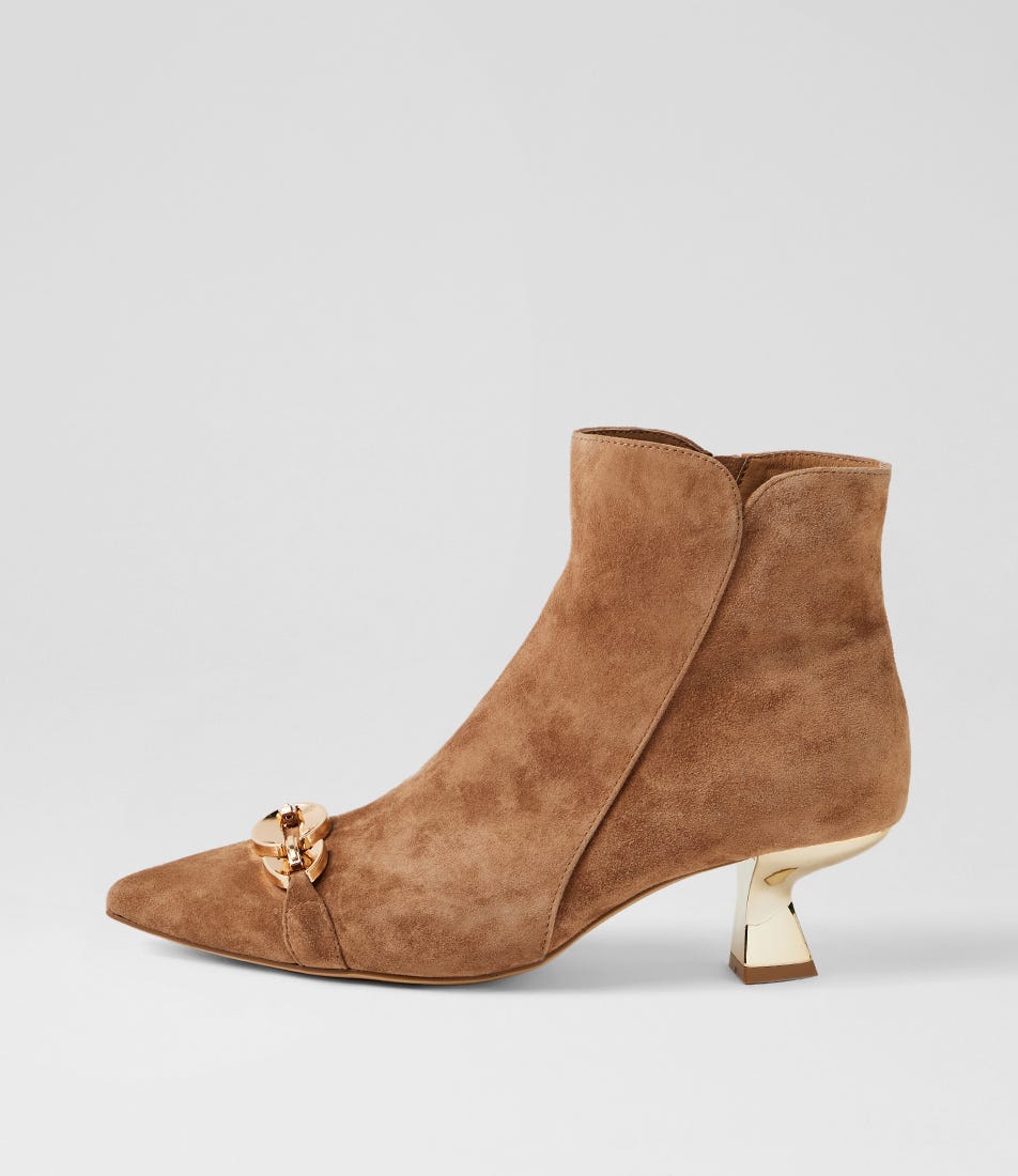 Levera Light Choc Suede Ankle Boots