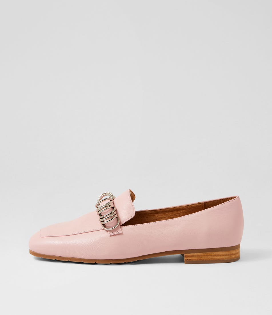 Pillas Pink Leather Loafers
