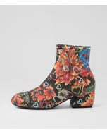 Rolles Black Multi Ankle Boots