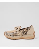Santinka Black Caramel Snake Multi Loafers