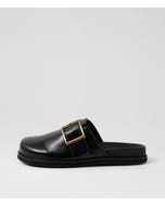 Zilten Black Leather Mules