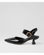 Lides Black Patent Leather Heels