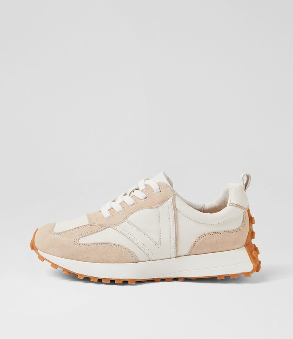 Orange Beige White Multi Sneakers