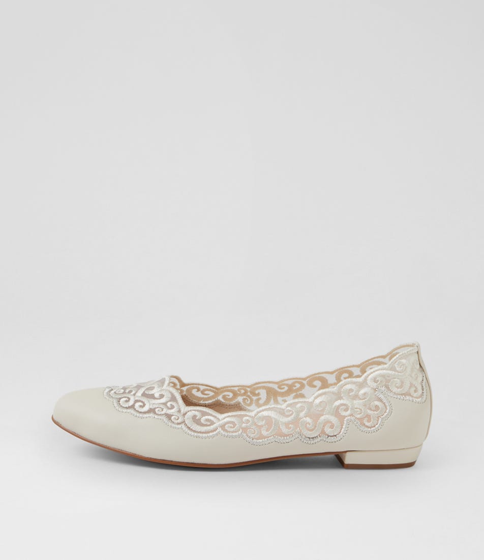 Audin Ivory Mix Ballet Flats