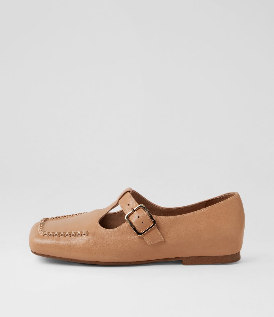 Azat Cafe Polish Natural Leather Flat Shoes