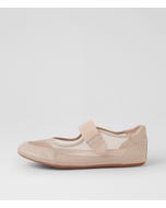 Brya Nude Leather Mesh Ballet Flats