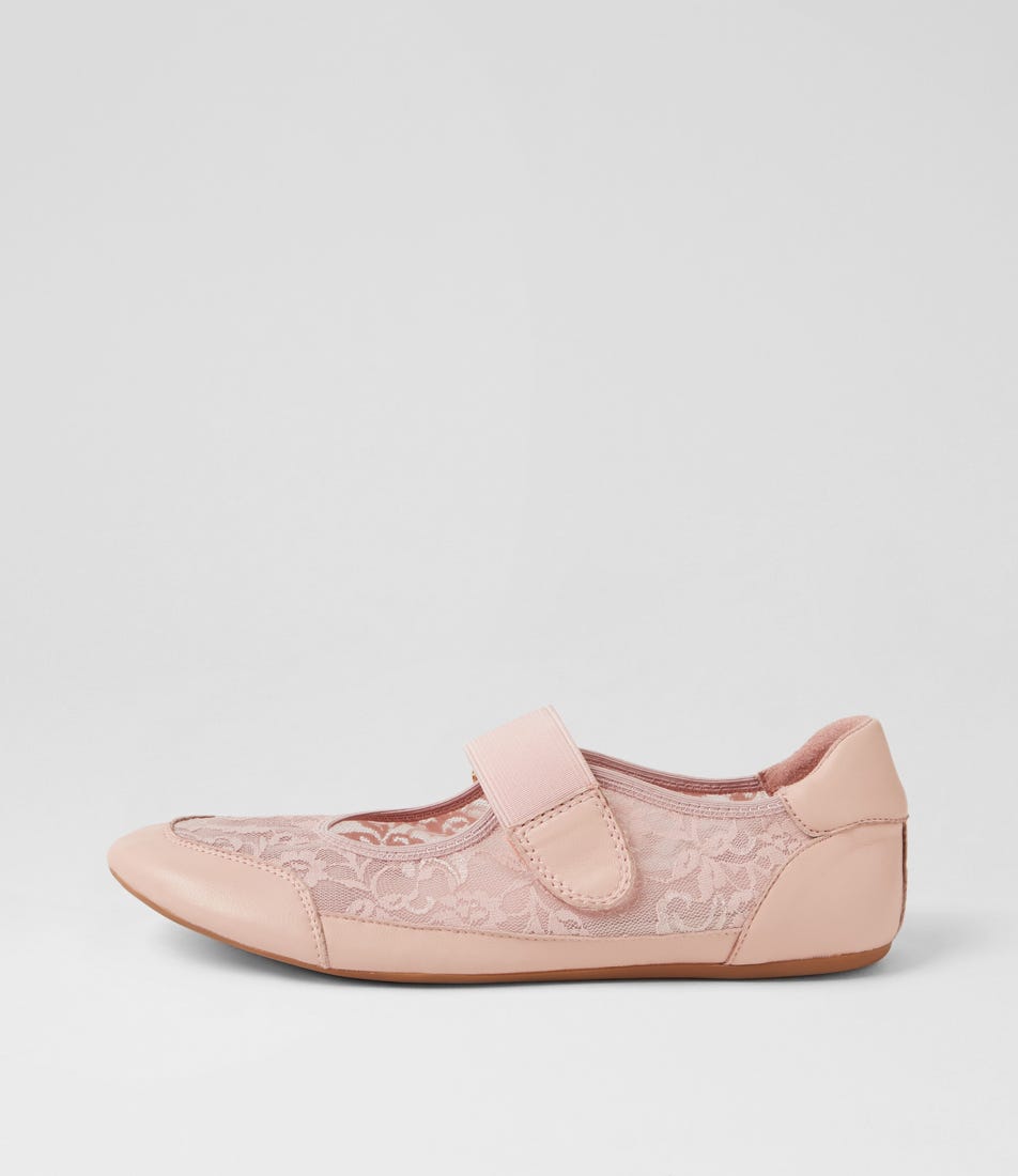 Bendo Pink Leather Mary Janes