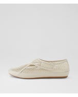 Banans Vanilla Leather Ballet Flats