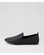 Bellva Black Leather Loafers