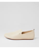 Bellva Vanilla Leather Flat Shoes