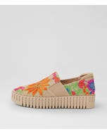 Buna Natural Bright Fabric Loafers