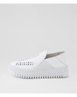 Bagley White Leather Sneakers