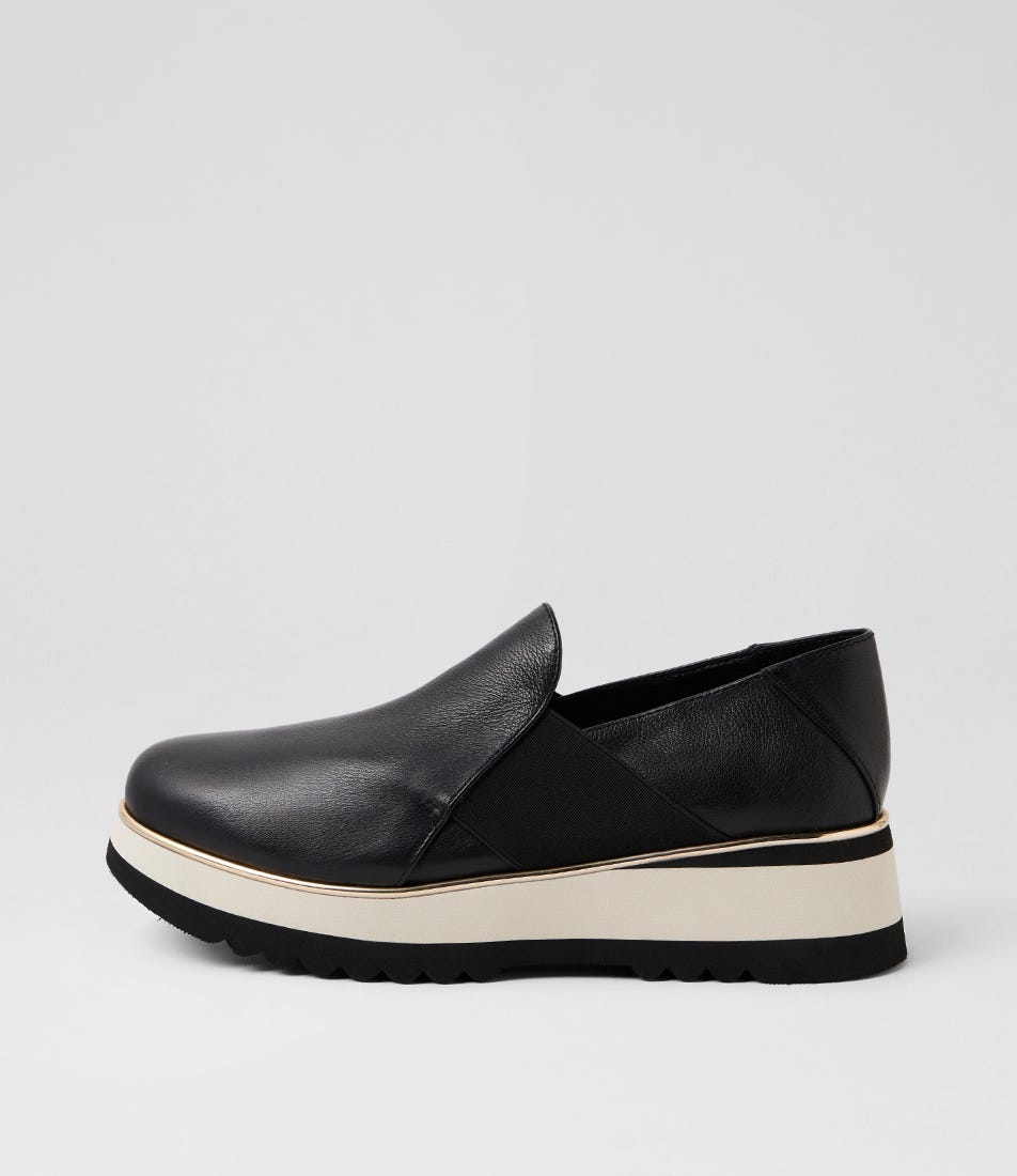Chiyo Black Milk Leather Loafers