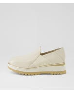 Chiyo Milk Camel Leather Loafers