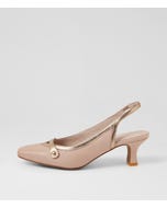 Coe Cafe Champagne Leather Heels