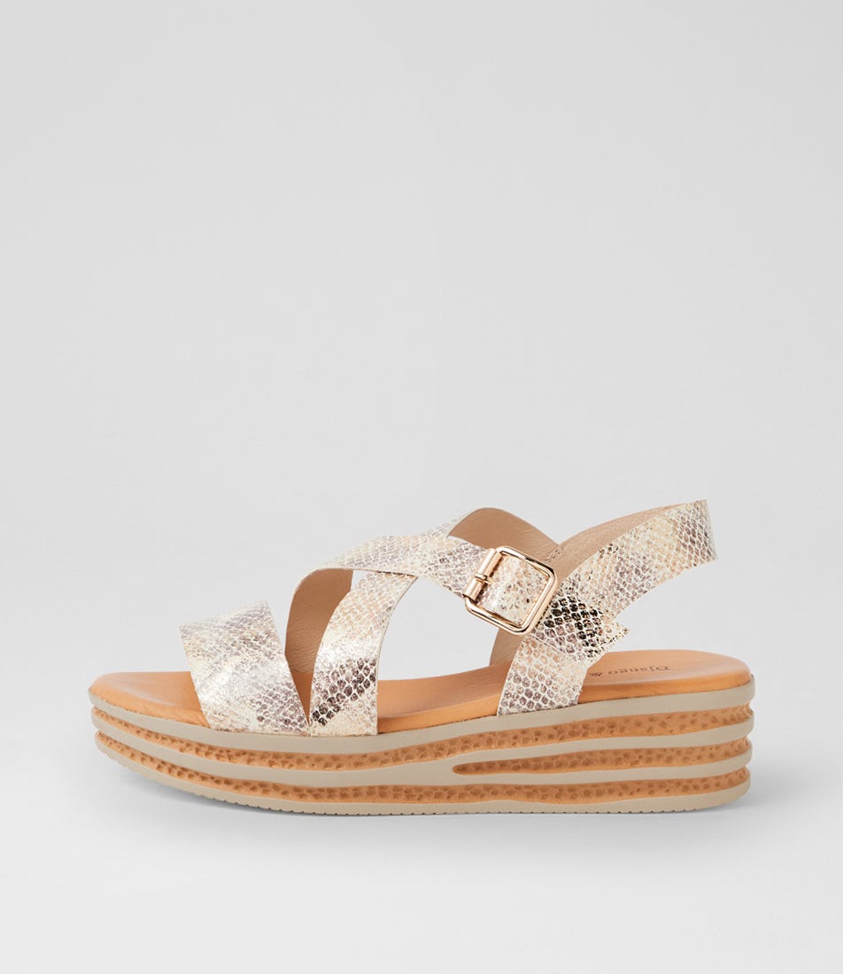 Criver Ombre Metal Leather Sandals