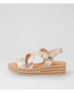 Criver Ombre Metal Leather Sandals