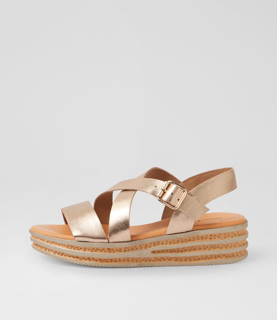 Criver Champagne Leather Sandals