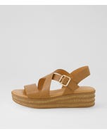 Criver Dark Tan Leather Sandals