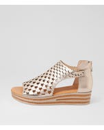 Channa Platino Leather Sandals