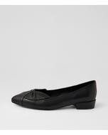 Emlyns Black Leather Pump Heels