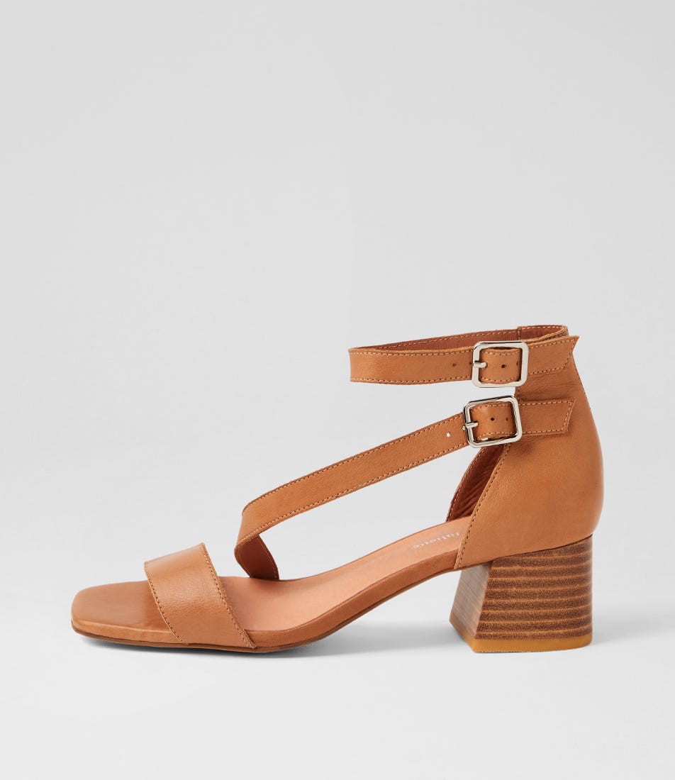 Freoni Cognac Leather Sandals