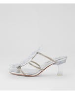 Favora Silver Mix Heeled Sandals