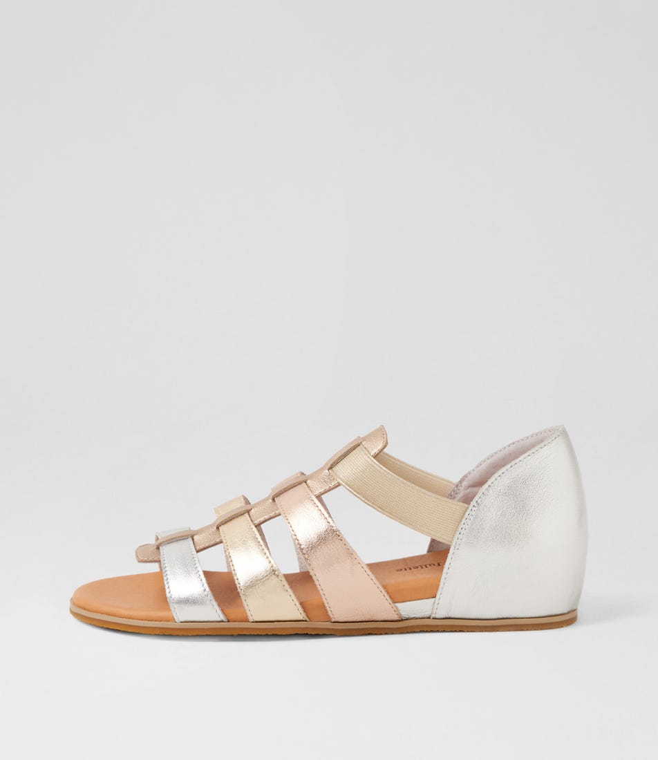 Hilde Metallic Leather Sandals