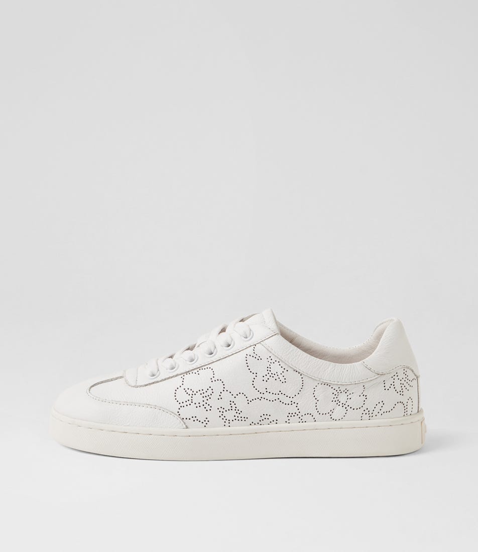 Hungarya White Leather Sneakers