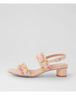Harella Pink Gelato Fabric Slingbacks