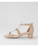 Herut Cafe Ivory Patent Leather Heeled Sandals
