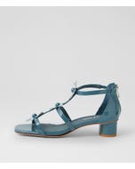 Herut Pale Blue Patent Leather Heeled Sandals