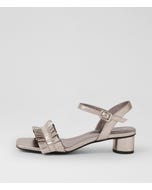Holie Pewter Leather Sandals